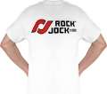 Picture of RockJock T-Shirt w- RJ Logo and Horizontal Stripes on Front Gray XL