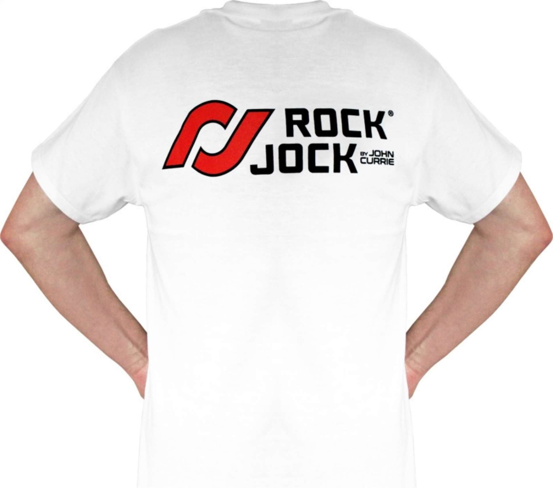 Picture of RockJock T-Shirt w- RJ Logo and Horizontal Stripes on Front Gray XL