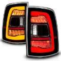 Picture of ANZO 09-18 Dodge Ram 1500 Sequential LED Taillights Black w-Switchback Amber Signal