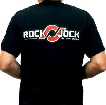 Picture of RockJock T-Shirt w- Patch Logo on Front and Large Logo on Back Black XXXL