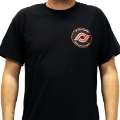 Picture of RockJock T-Shirt w- Patch Logo on Front and Large Logo on Back Black XXXL