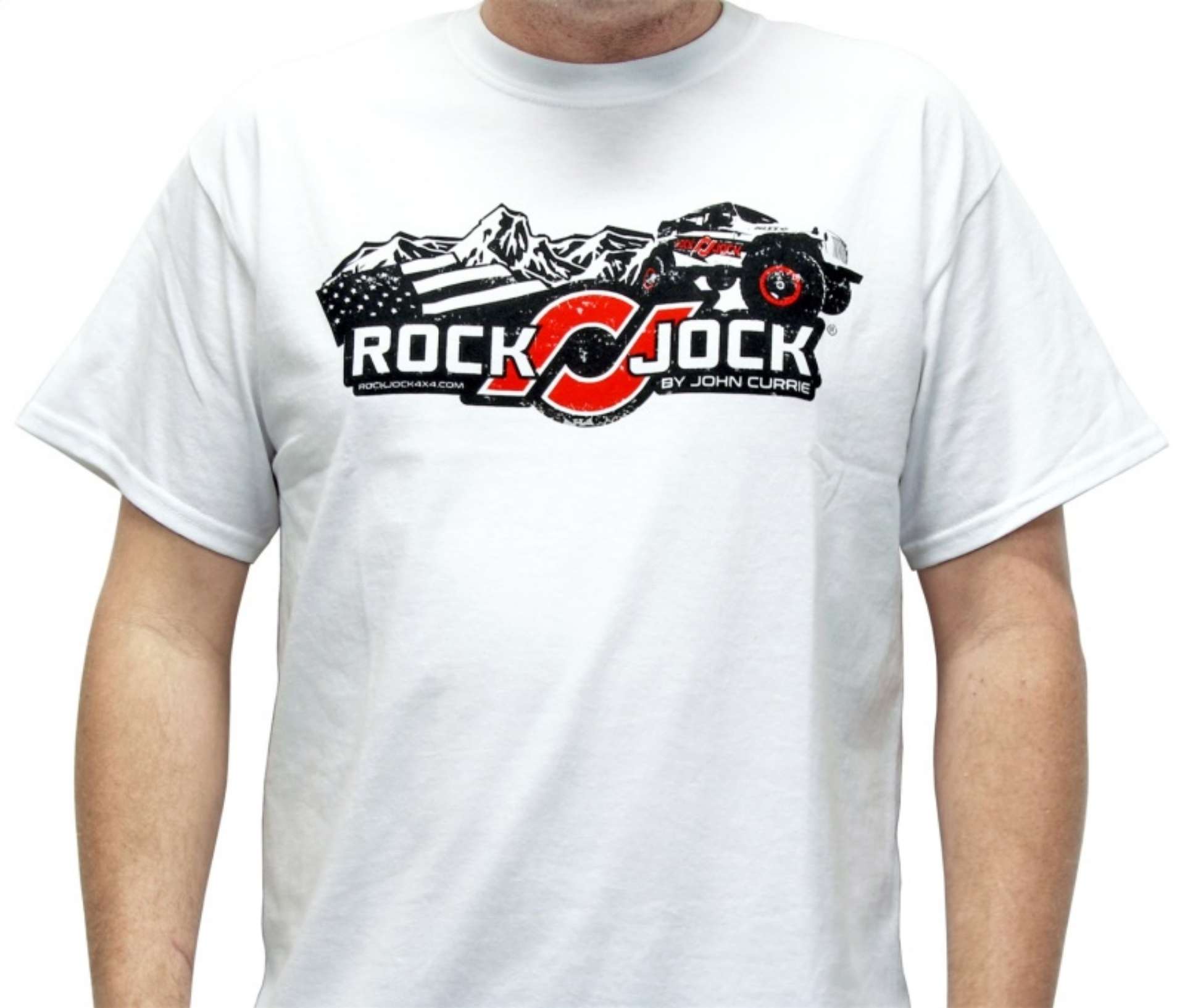 Picture of RockJock T-Shirt w- Logo and Jeep White XXXL Print on the Front