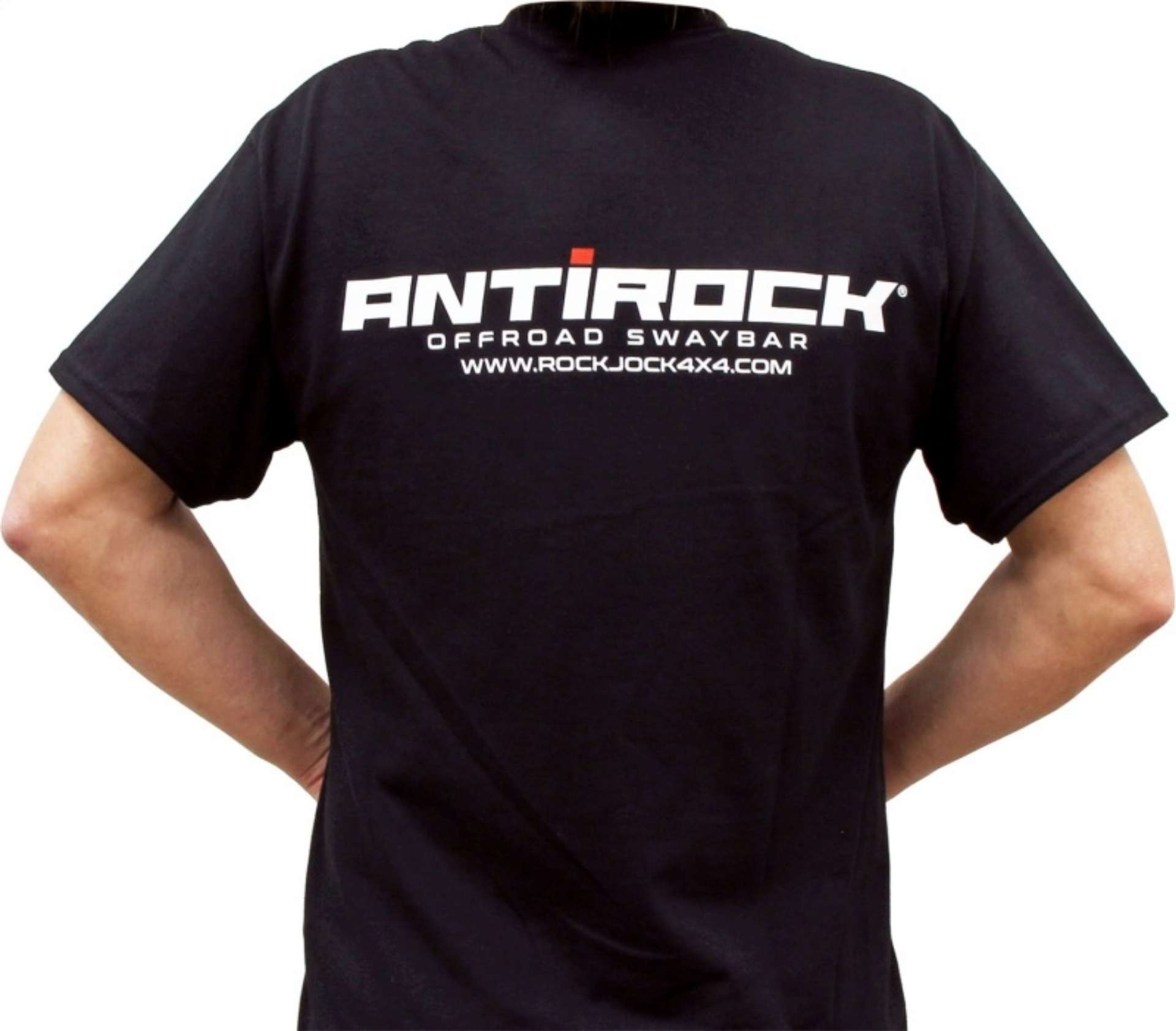 Picture of RockJock T-Shirt w- Antirock Logos Front and Back Black Small