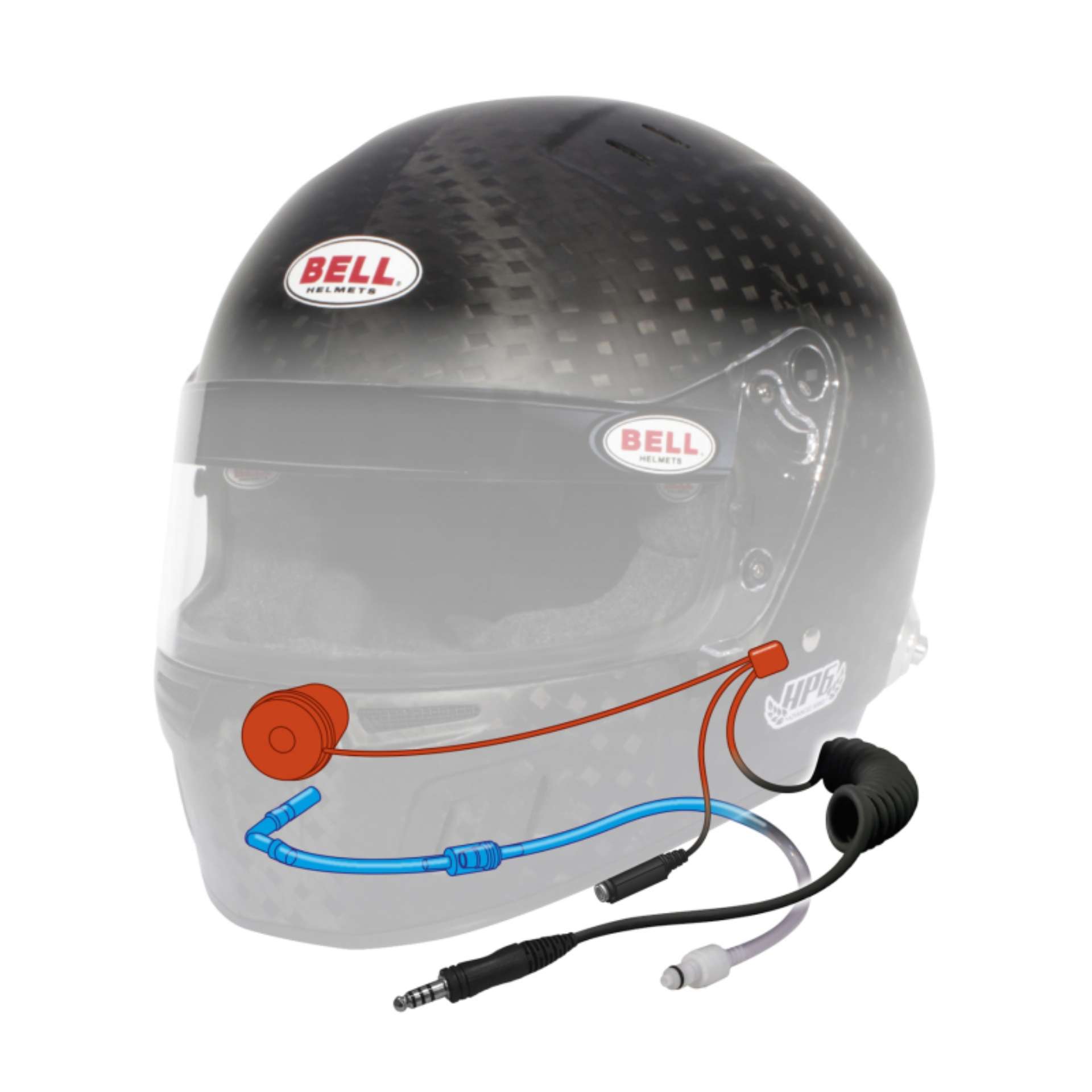 Picture of Bell HP6 RD-4C Carbon FIA8860-2018 HANS - Size 54