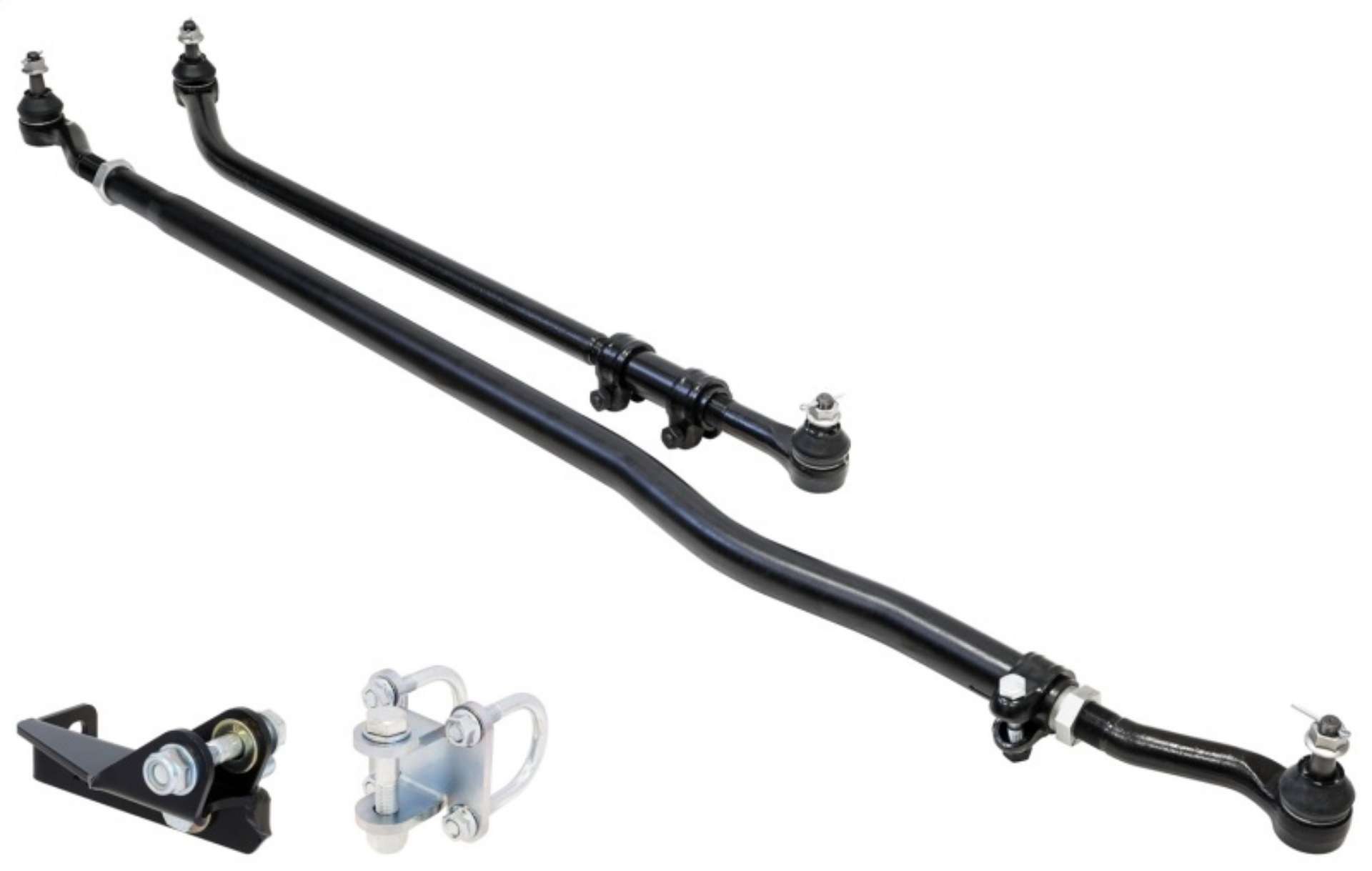 Picture of RockJock JL-JT Currectlync Steering System Forged Drag Link 42mm Tie Rod Tube w-Stabilizer Brackets