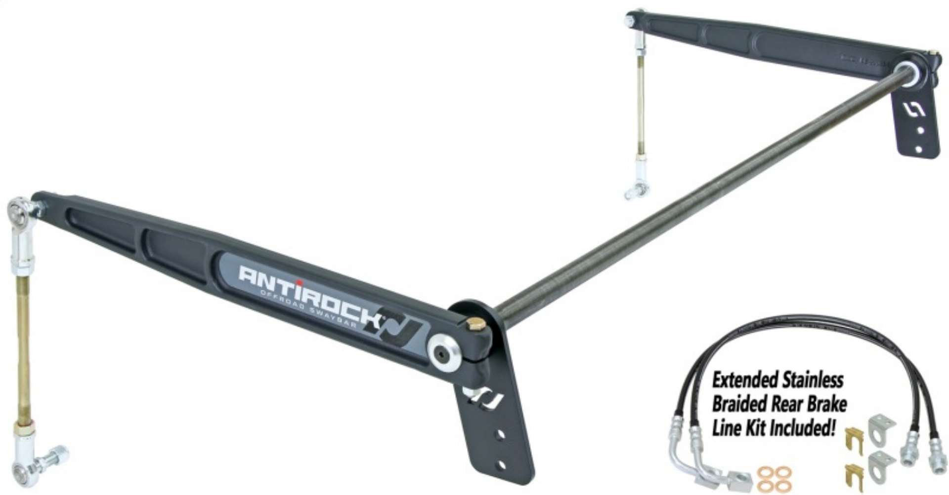 Picture of RockJock JK Antirock Sway Bar Kit Rear Forged Arms Heavy 1 1-8in Bar