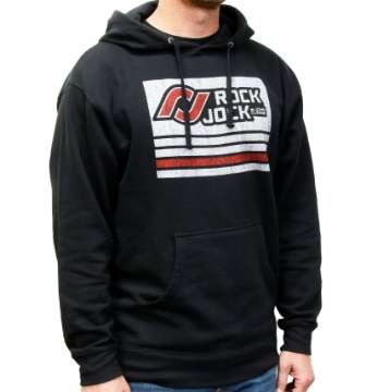 Picture of RockJock Hoodie Sweatshirt w- Distressed Logo Black Youth XS Print on Front