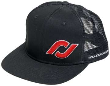 Picture of RockJock Hat w- Red RJ Logo Black Mesh Back Adjustable