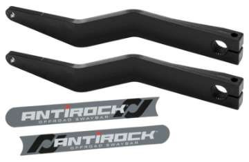 Picture of RockJock Antirock Fabricated Steel Sway Bar Arms 15-2in Long 2-5in Offset Bend w- Stickers Pair