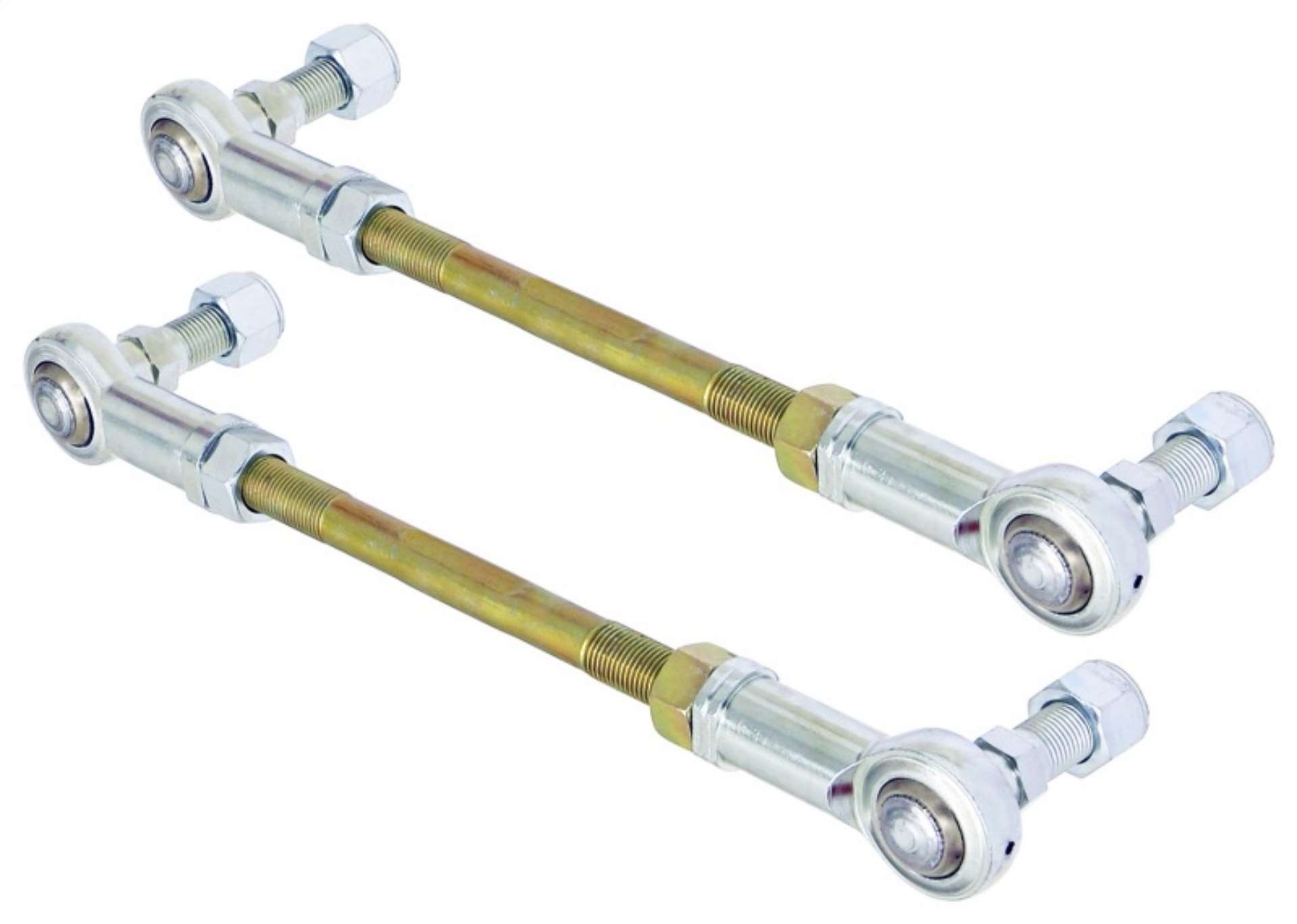 Picture of RockJock Adjustable Sway Bar End Link Kit 6 1-2in Long Rods w- Heims and Jam Nuts pair