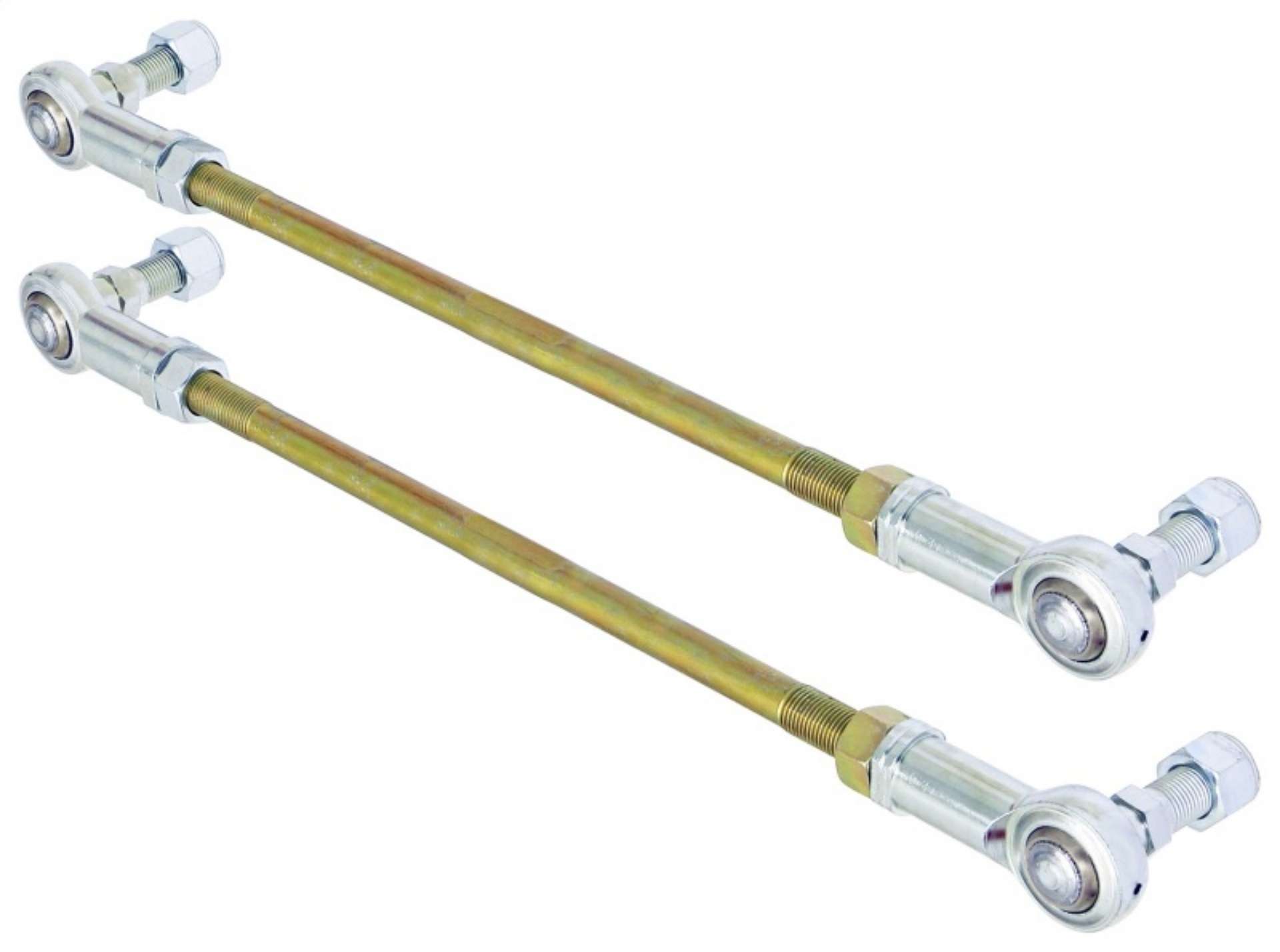 Picture of RockJock Adjustable Sway Bar End Link Kit 14in Long Rods w- Heims and Jam Nuts pair