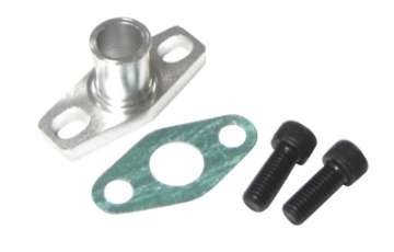 Picture of ISR Performance GT Oil Drain Flange Integrated 5-8 Male Neck fits GT15-GT35 BB Turbos