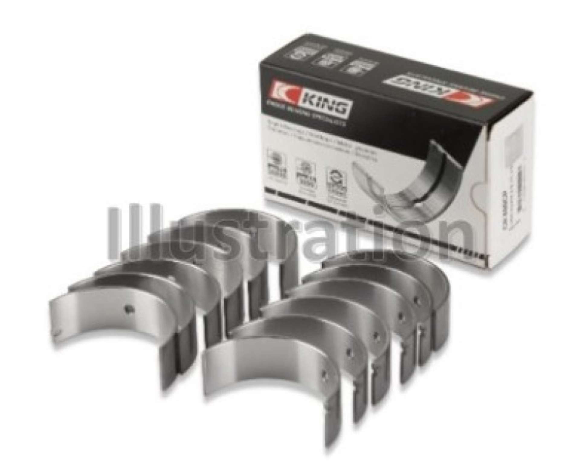 Picture of King Jeep 232CI-242CI-248CI - Rambler 232CI Size -040 Connecting Rod Bearing Set