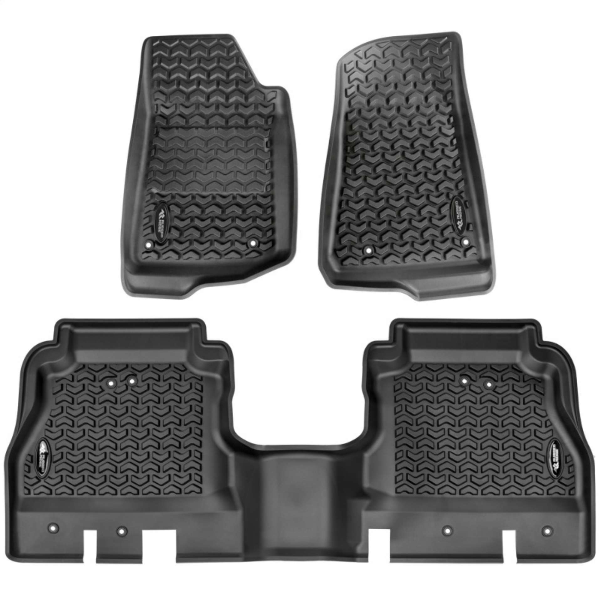 Picture of Rugged Ridge Floor Liner Kit Black F-R 20-21 Jeep Gladiator JT