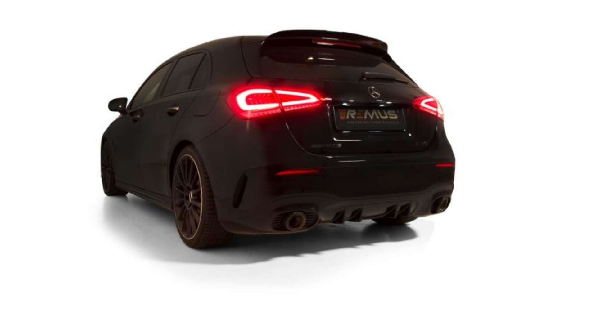 Picture of Remus 2019 Mercedes A35 AMG Hatchback 2-0L Turbo w-GPF Race Axle Back Exhaust Tail Pipes Req