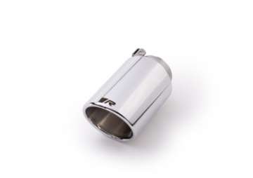 Picture of Remus Stainless Steel 102mm Angled Rolled Edge Chrome w-Adjustable Clamp Tail Pipe Single