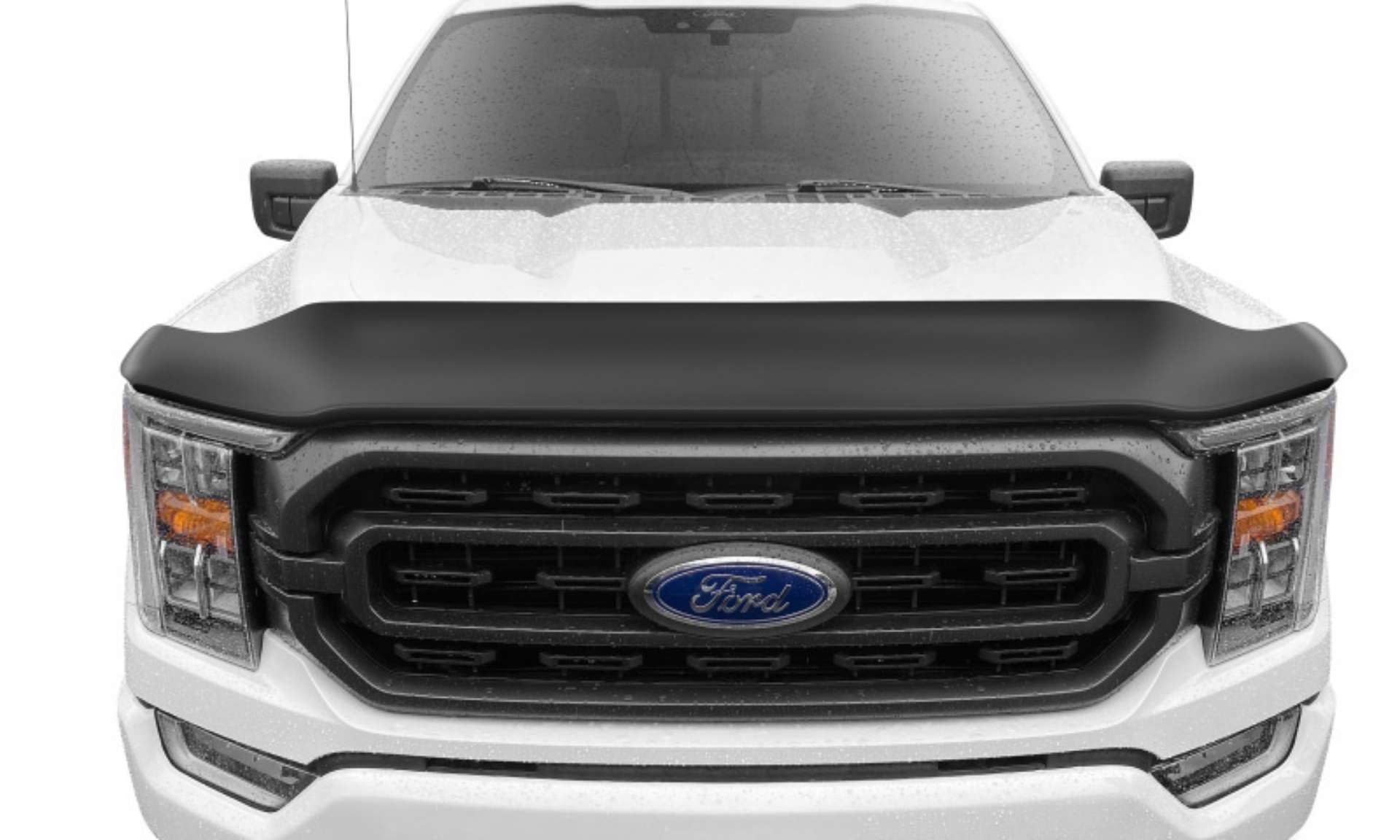 Picture of AVS 21-22 Ford F-150 Excl- Tremor-Raptor High Profile Bugflector II Hood Shield - Smoke