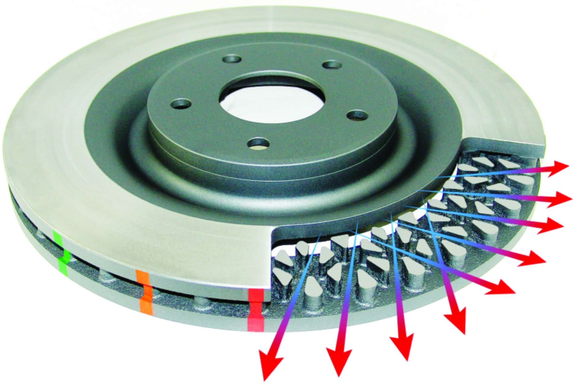 Picture of DBA 15-20 Ford Mustang GT w-380mm Front Rotor-Brembo Calipers Rear 5000 Series Drill & Slot Ring