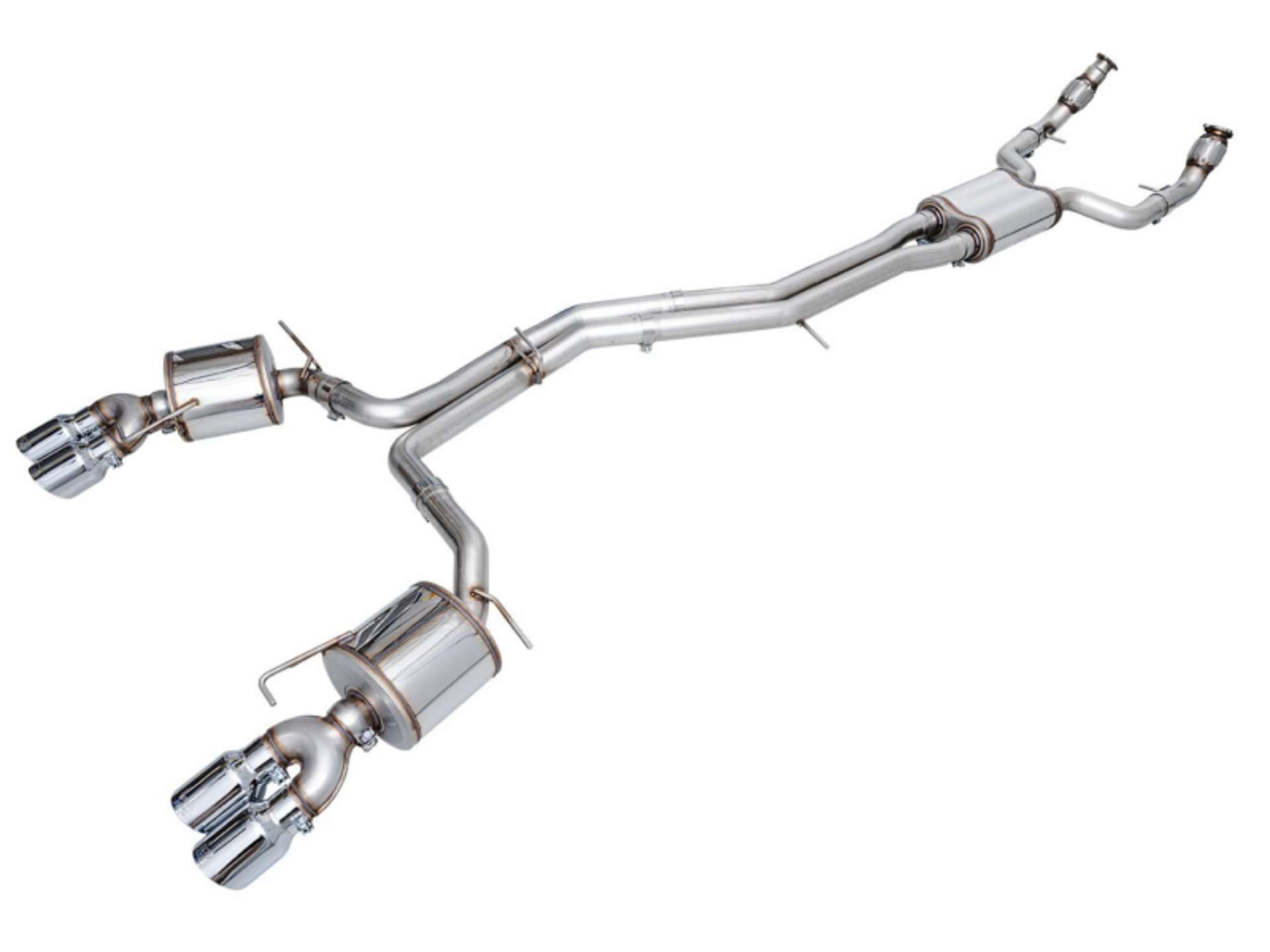 Picture of AWE Tuning 19-23 Audi C8 S6-S7 2-9T V6 AWD Touring Edition Exhaust - Chrome Silver Tips