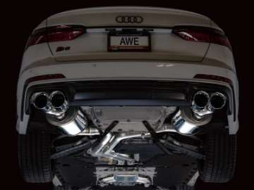 Picture of AWE Tuning 19-23 Audi C8 S6-S7 2-9T V6 AWD Touring Edition Exhaust - Chrome Silver Tips