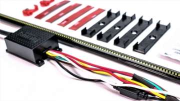 Picture of Putco 17-19 Ford Super Duty 48in Red Blade Blade LED Light Bar w- Direct fit Quick-Connect Harness