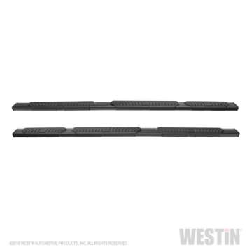 Picture of Westin 19-21 Dodge-Ram 1500 Crew Cab 5-5ft Bed Wheel to Wheel Nerf Step Bars - Black