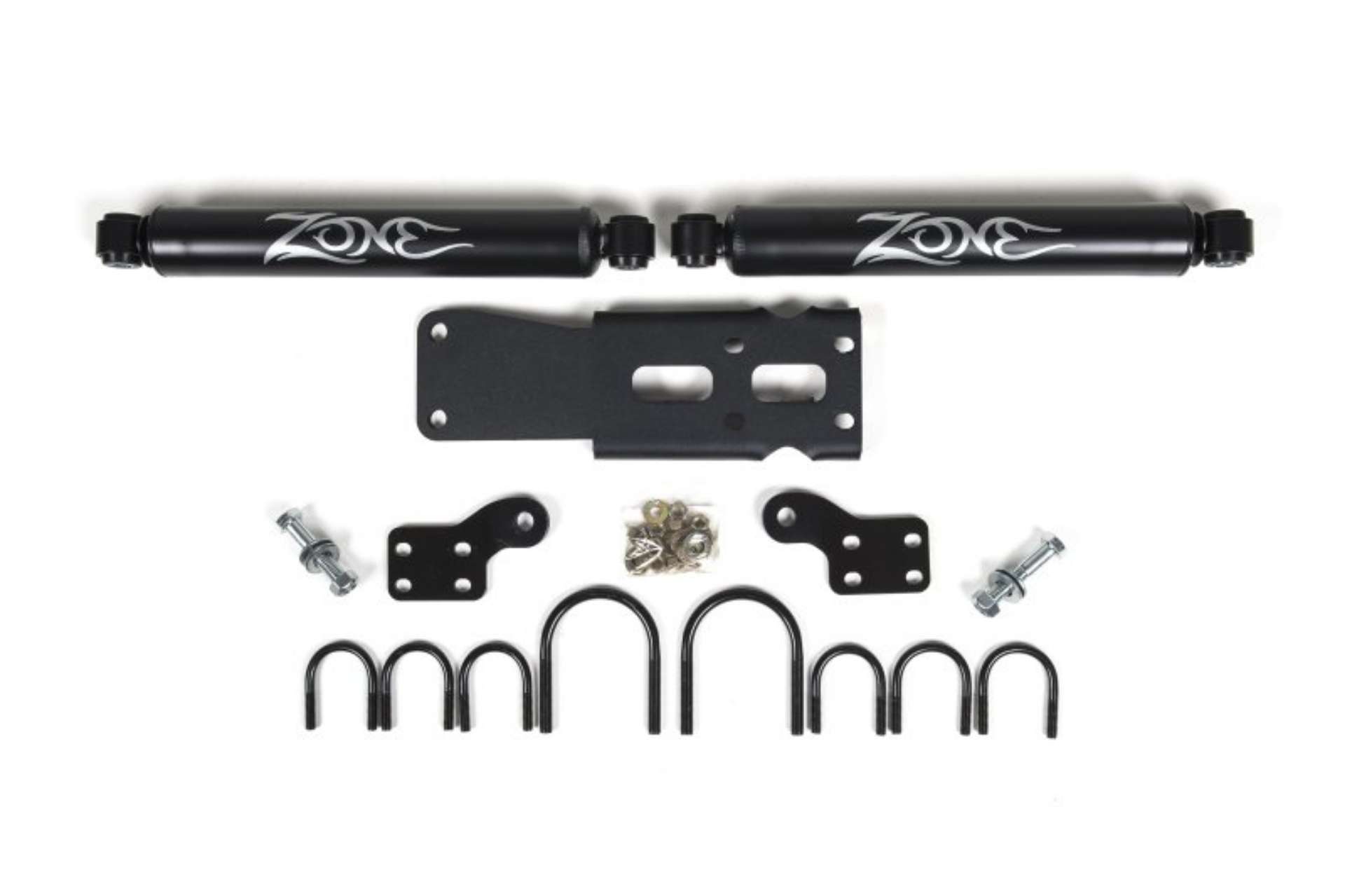 Picture of Zone Offroad 07-18 Jeep Wrangler JK Dual Steering Stabilizer Kit