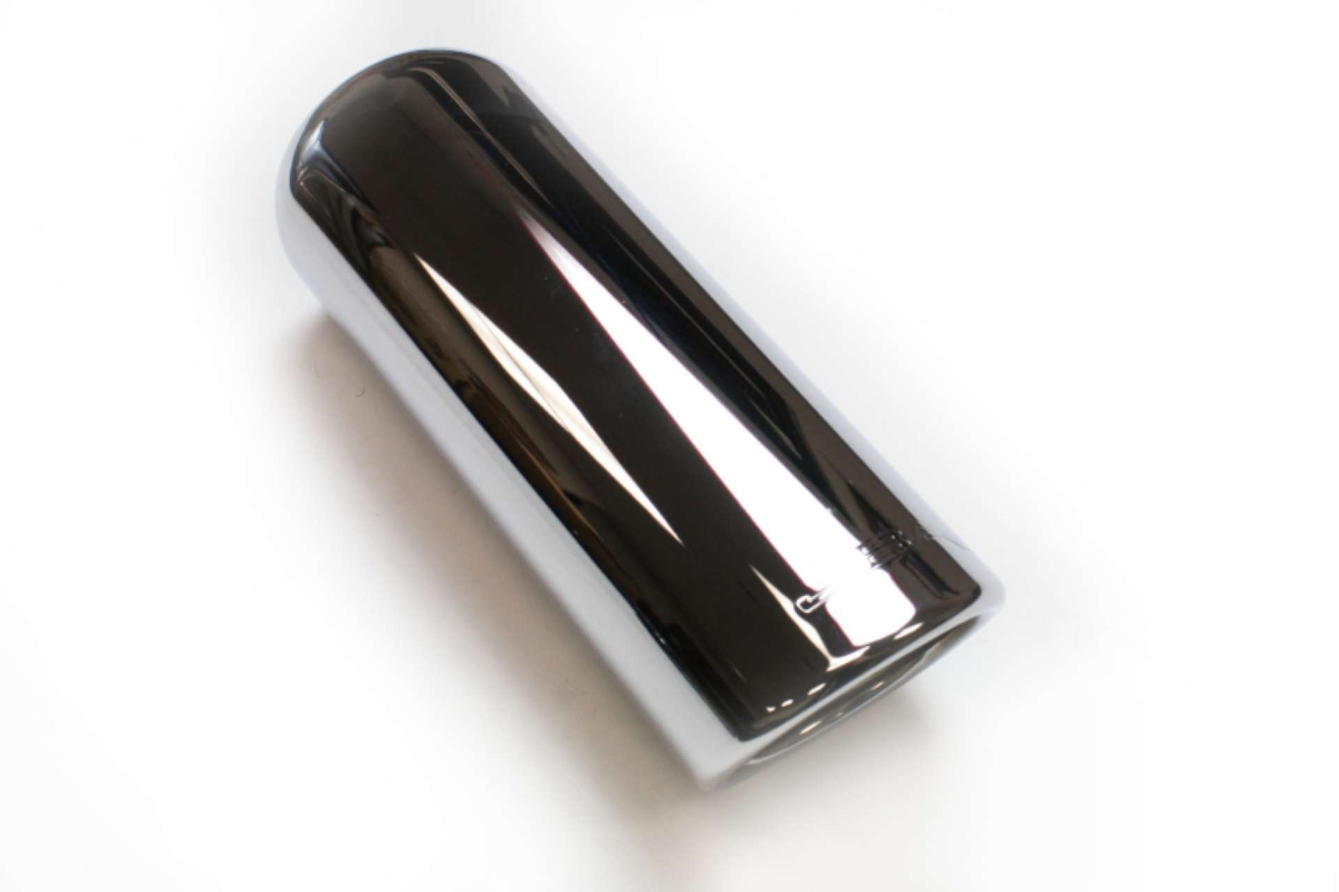 Picture of JBA 3in x 3-5in x 9in Rolled Stainless Steel Chrome Plated Exhaust Tip