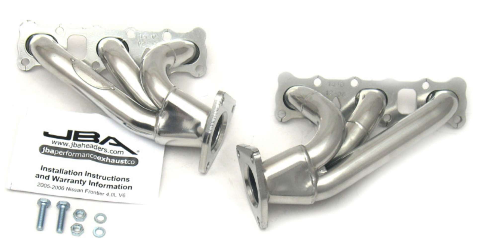 Picture of JBA 04-15 Nissan 4-0L V6 1-5-8in Primary Silver Ctd Cat4Ward Header