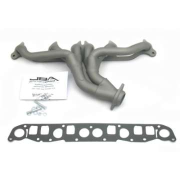 Picture of JBA 91-99 Jeep 4-0L 1-1-2in Primary Ti Ctd Cat4Ward Header