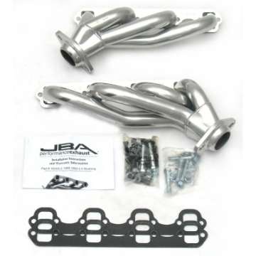 Picture of JBA 86-93 Ford Mustang 5-0L SBF 1-5-8in Primary Silver Ctd Cat4Ward Header