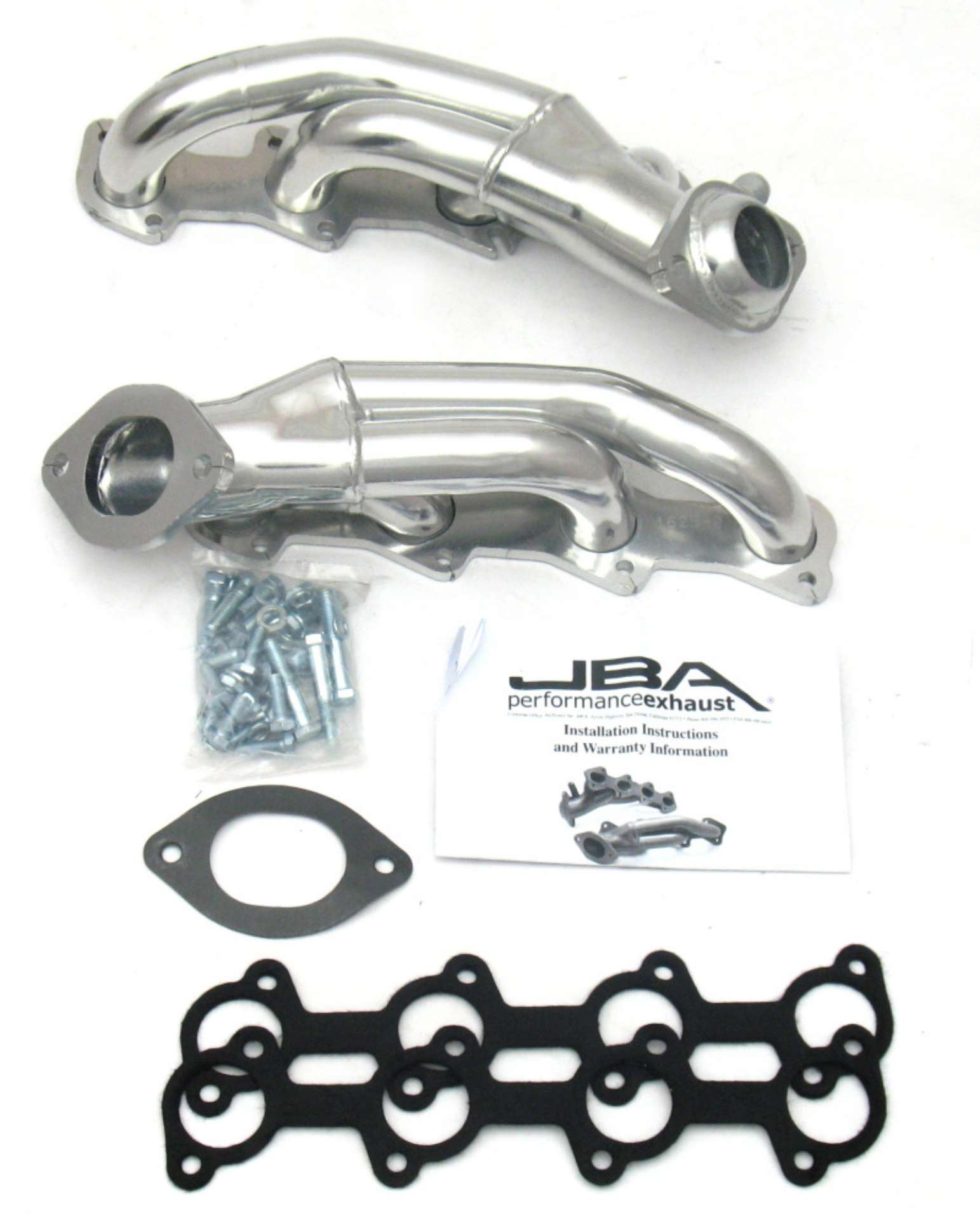 Picture of JBA 99-04 Ford Mustang 4-6L 2V 1-5-8in Primary Silver Ctd Cat4Ward Header