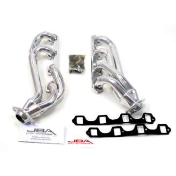 Picture of JBA 65-73 Ford Mustang 260-302 SBF w-GT40-P Heads 1-5-8in Primary Silver Ctd Mid Length Header