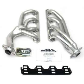 Picture of JBA 65-73 Ford Mustang 351W SBF w-T-5-Cable Clutch 1-5-8in Primary Silver Ctd Mid Length Header