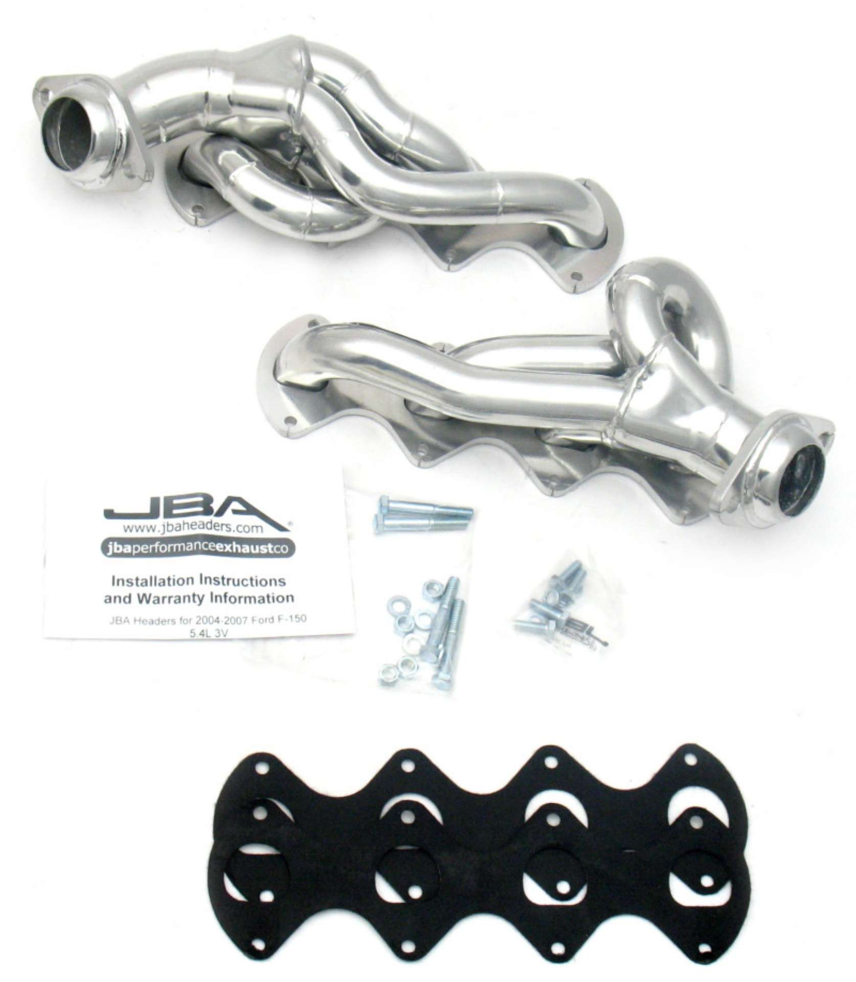 Picture of JBA 05-10 Ford F-Series 5-4L 3V 1-5-8in Primary Silver Ctd Cat4Ward Header