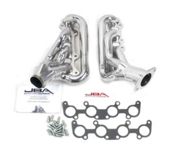 Picture of JBA 15-20 Ford Mustang 5-0L 1-3-4in Stainless Steel Silver Ceramic Shorty Header