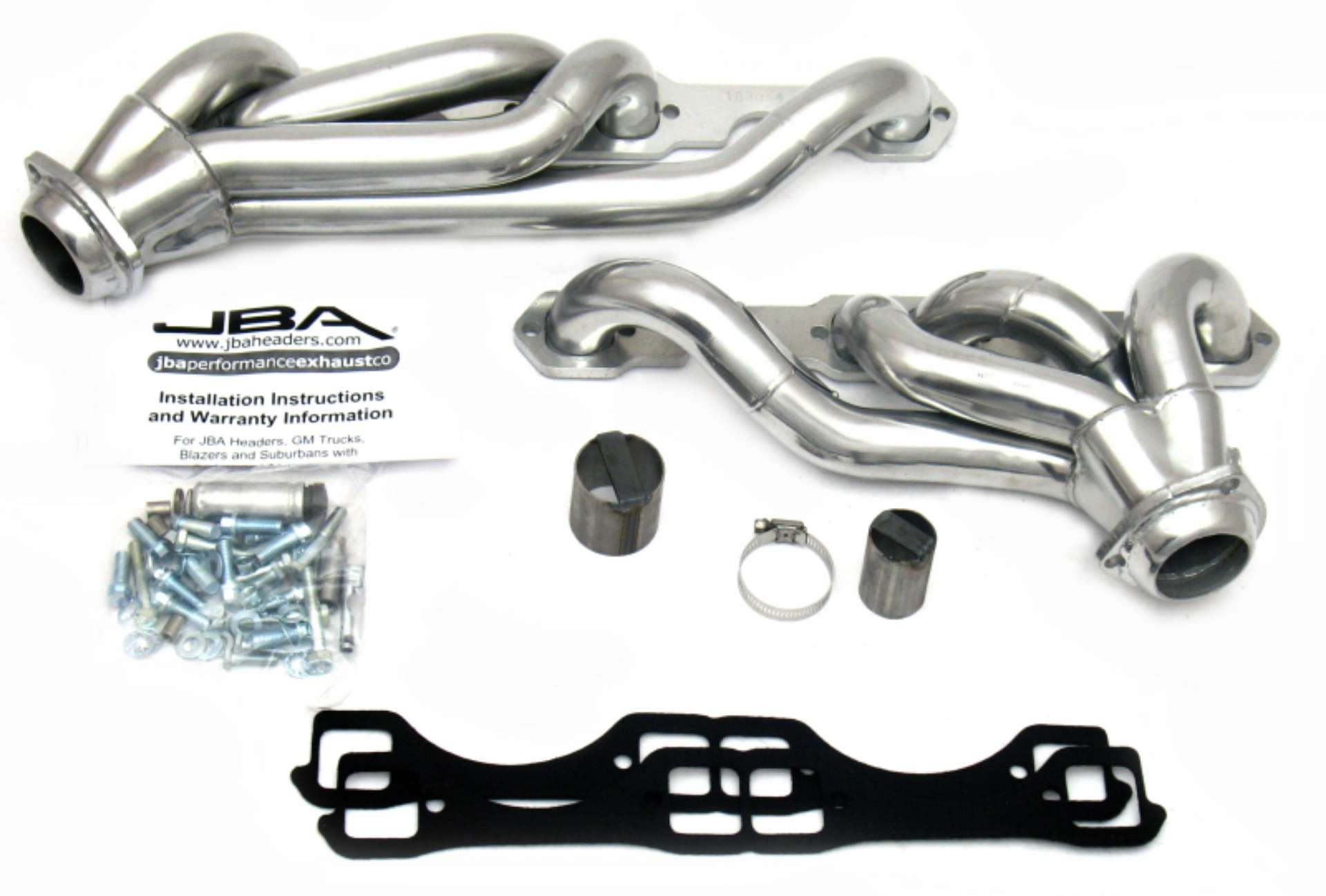 Picture of JBA 87-91 Chevrolet Blazer 5-0L-5-7L w-o A-I-R- 1-5-8in Primary Silver Ctd Cat4Ward Header