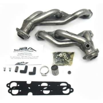 Picture of JBA 88-95 GM Truck 4-3L V6 w-o A-I-R- Injection 1-1-2in Primary Raw 409SS Cat4Ward Header