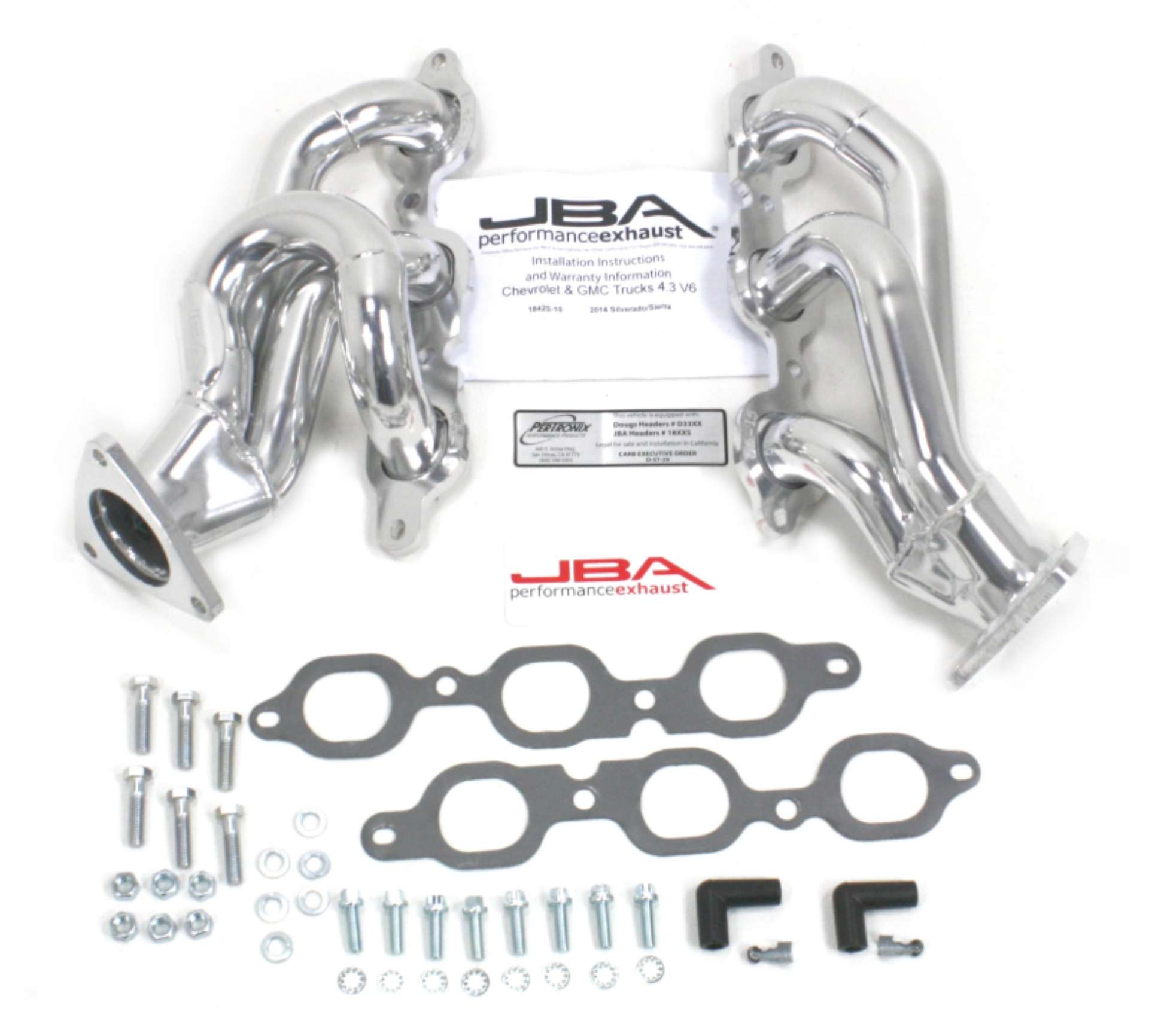 Picture of JBA 14-20 GM Truck 4-3L V6 1-5-8in Primary Silver Ctd Cat4Ward Header