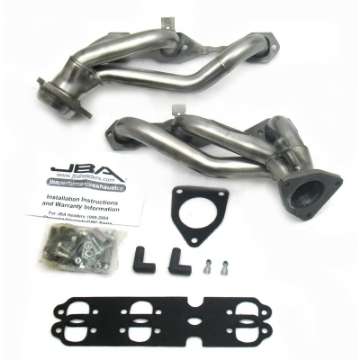 Picture of JBA 99-02 GM Truck 4-3L V6 w-o A-I-R- Injection 1-1-2in Primary Raw 409SS Cat4Ward Header