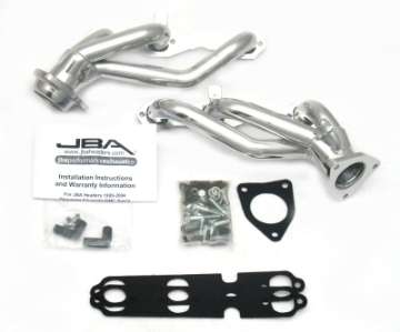 Picture of JBA 99-02 GM Truck 4-3L V6 w-o A-I-R- Injection 1-1-2in Primary Silver Ctd Cat4Ward Header