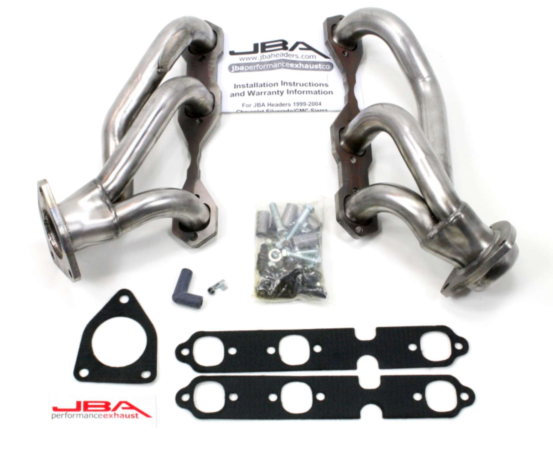 Picture of JBA 03-13 GM Truck 4-3L V6 1-1-2in Primary Raw 409SS Cat4Ward Header