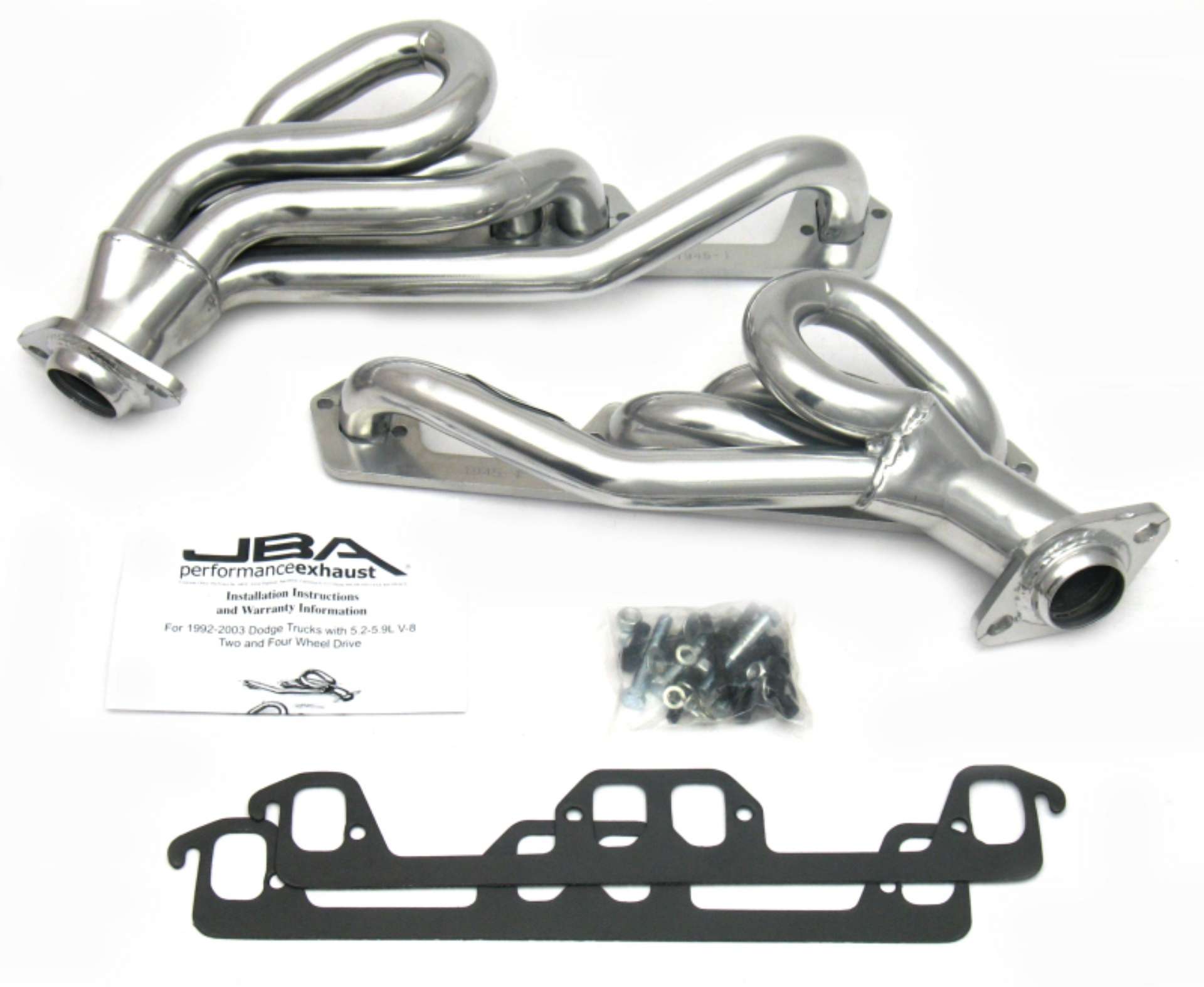 Picture of JBA 96-03 Dodge Truck 5-2L-5-9L Magnum 1-1-2in Primary Silver Ctd Cat4Ward Header