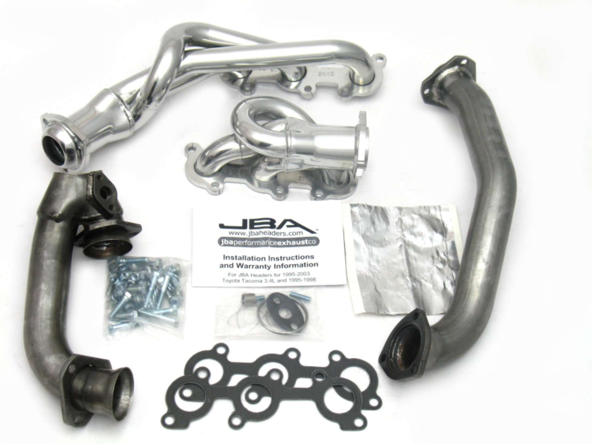 Picture of JBA 01-04 Toyota 3-4L V6 w-o EGR 1-1-2in Primary Silver Ctd Cat4Ward Header