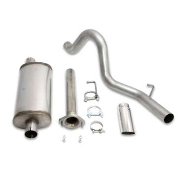 Picture of JBA 04-06 Jeep Wrangler LJ 2-4L-4-0L 304SS Single Rear Exit Cat-Back Exhaust