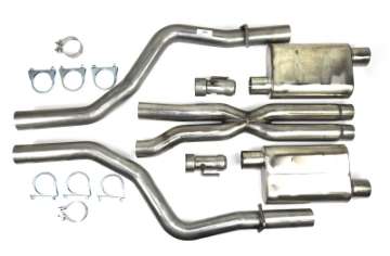 Picture of JBA 15-20 Dodge Challenger SRT8-Hellcat 6-1L-6-2L-6-4L 3in SS Dual Exit Cat-Back Exhaust