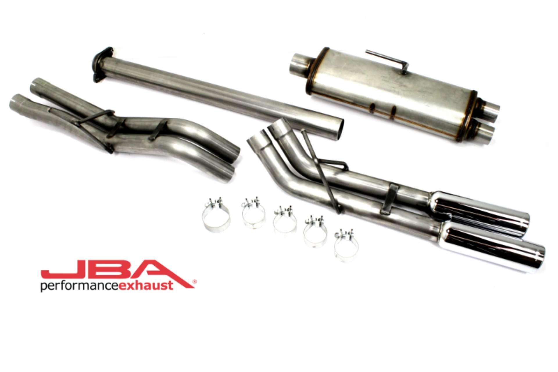 Picture of JBA 15-20 Ford F-150 2-7L-3-5L-5-0L 409SS Pass Side Dual Exit Cat-Back Exhaust