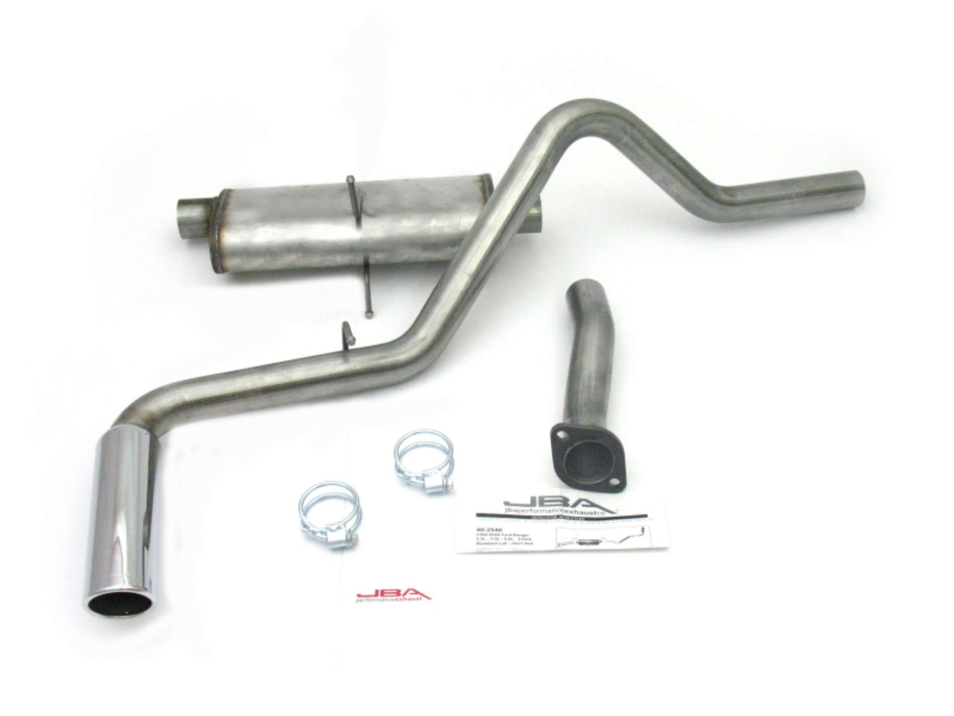 Picture of JBA 98-11 Ford Ranger Reg Cab-Short Bed 2-5L-3-0L-4-0L 409SS Pass Side Single Exit Cat-Back Exhaust