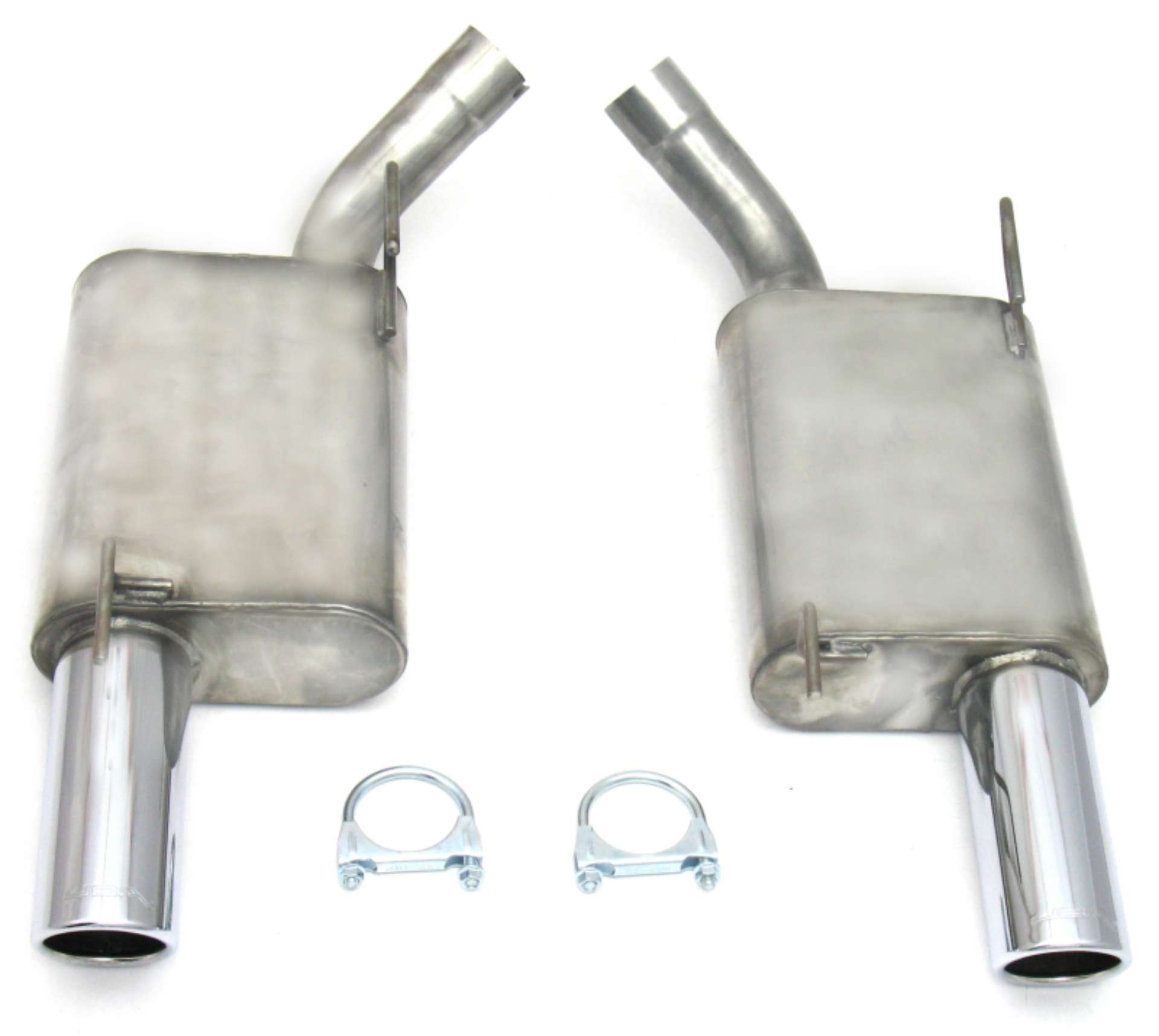 Picture of JBA 07-10 Ford Mustang GT-GT500 4-6L-5-4L 409SS Dual 3-5in Rear Exit Axle Back Exhaust