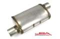 Picture of JBA Universal Chambered Style 304SS Muffler 14x8x5 3in Inlet Diameter Offset-Offset